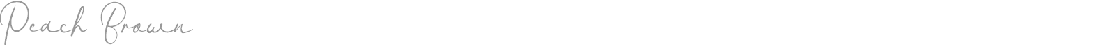 Peach Brown font preview
